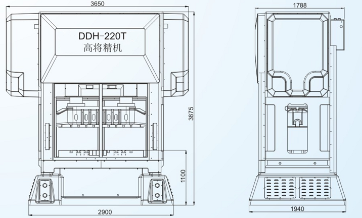 DDH-225T闭式双点高速精密冲床