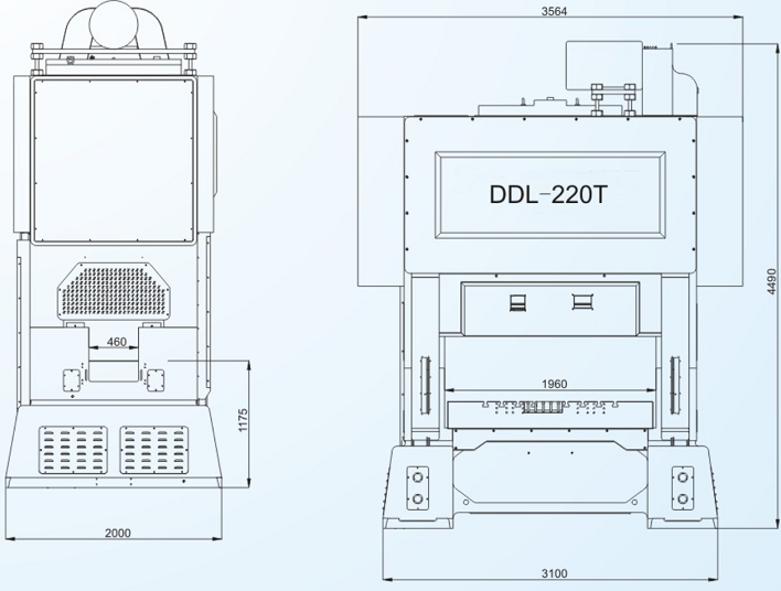 DDL-220T闭式双点高速精密冲床